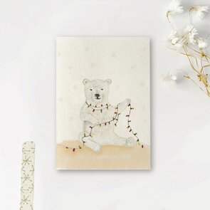 Postcard Art by Meer | IJsbeertje lichtjes