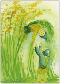 Postcard | Meadow acrobatics