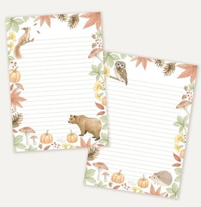 A5 Notepad Herfst - Double Sided - Appeloogje