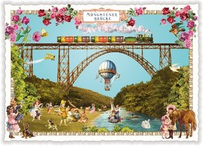 PK 1120 Tausendschön Postcard | Solingen, Müngstener Brücke