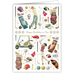 Greeting Card - Happy Birthday Golf
