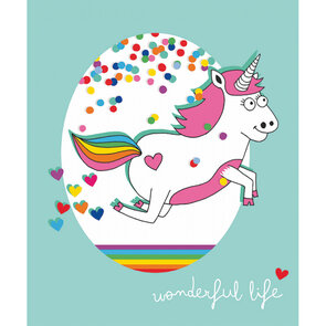 L'Atelier de Papier Aquarupella Postcard | Unicorn