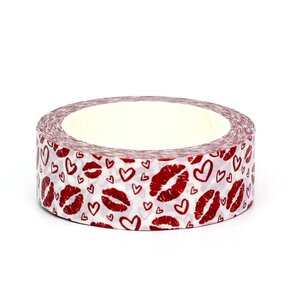 Washi Tape | Red Lips and Valentine Hearts