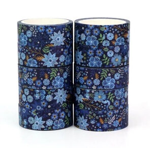 Washi Tape | Blue Winter Flowers