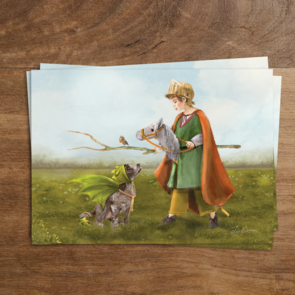 Postcard from Iris Esther - My dragon and I