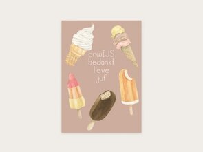 Postcard onwIJS bedankt lieve juf - Appeloogje