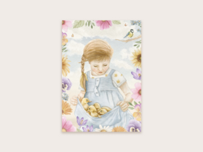 Postcard meisje met eendjes 2024 - Appeloogje