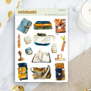 Notebooks Sticker Sheet by Penpaling Paula