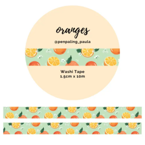 Washi Tape Oranges by Penpaling Paula