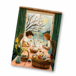 Postcard from Esther Bennink - Painting eggs