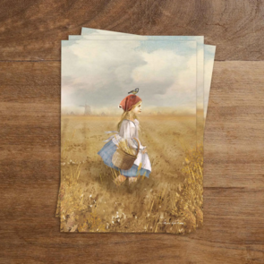 Postcard from Iris Esther - Harvest Girl