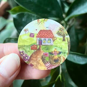 5x Sticker Posthuisje by RomyIllustrations