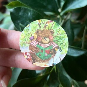 5x Sticker Beer met Postgans by RomyIllustrations