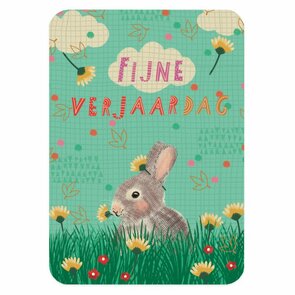 The Lemonbird Postcard | Konijn - Fijne Verjaardag