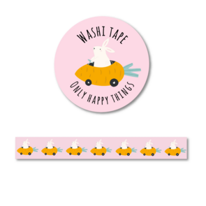 Washi Tape | Cute Carrot Car - Only Happy Things