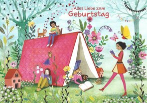 Mila Marquis Postcard | Alles Liebe zum Geburtstag