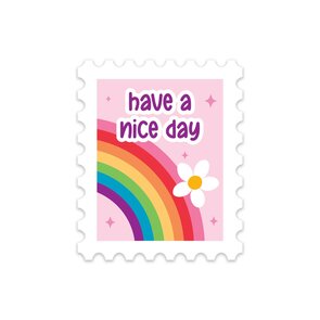 5 x Stamp Have a Nice Day Stickers - Stationery Heaven X Little Lefty Lou