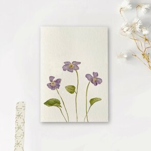 Postcard Art by Meer | Viooltjes