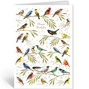 Greeting Card Quire - Happy Birthday Birds