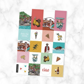 A5 Stickersheet Italy - by Kaartstudio