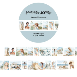 Washi Tape 25mm Summer Scenes by Penpaling Paula
