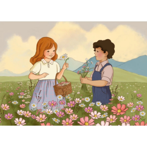 Postcard Belle and Boo | Summer Fields