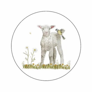 6x Sticker Lammetje by Art by Meer