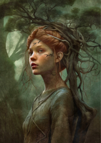 Girls of the Forest: Fea | Postcard Fripperies