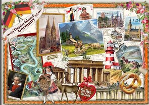 Länderpostkarte Barbara Behr - Deutschland