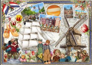 Länderpostkarte Barbara Behr - Niederlande