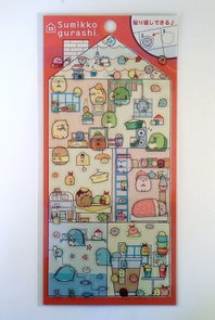 San-X Sumikkogurashi Clear Seal Sticker 