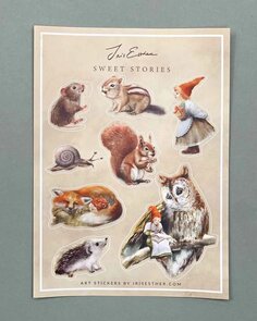 Art Stickers Sweet Stories from Iris Esther