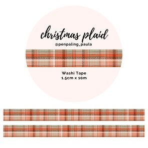 Washi Tape Christmas plaid by Penpaling Paula