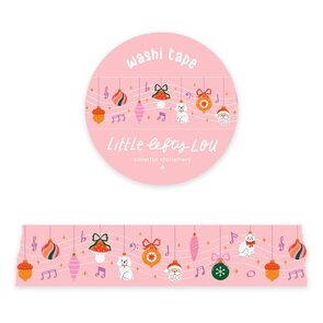Wide Christmas Music Baubles Washi Tape (22mm)  - Little Lefty Lou 