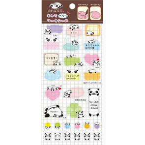 San-X Tarepanda Clear Seal Memo Sticker 