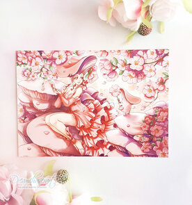 Mushy love Postcard - by Dreamchaserart