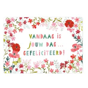 The Lemonbird Postcard | Vandaag is jouw dag... gefeliciteerd!
