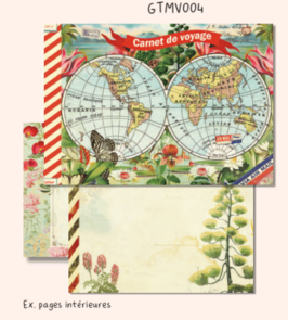 Mini Illustrated notebook Gwenaëlle Trolez Créations - Voyage