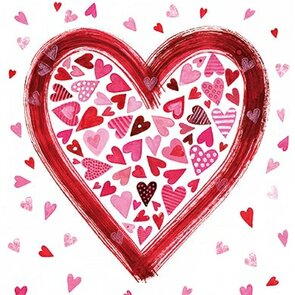 Kerstin Heß Quadratische Postkarte | Herz