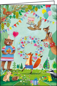 Mila Marquis Folded Card | Birthday Animals
