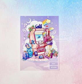 Arcade Postcard - by Dreamchaserart