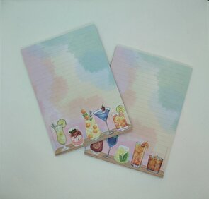 A5 Notepad Cocktails - by StationeryParlor