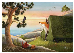 Postcard 336 by Katja Saario - Camping