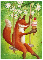 Postcard 217 by Katja Saario - Icecream