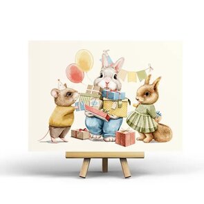 Postcard Animals Party by Penpaling Paula