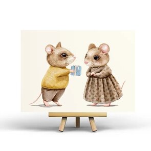 Postcard Mice Gift by Penpaling Paula