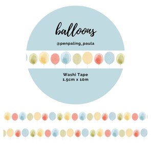 Washi Tape Balloons by Penpaling Paula