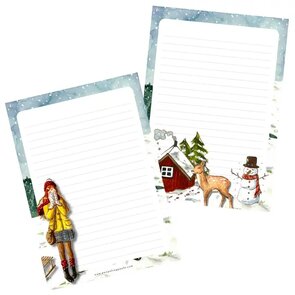 Illustrated Letter Pad January by Penpaling Paula