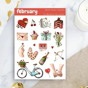 February Sticker Sheet by Penpaling Paula