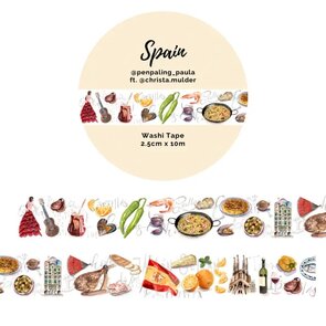 Spain - Washi Tape 25mm by Penpaling Paula